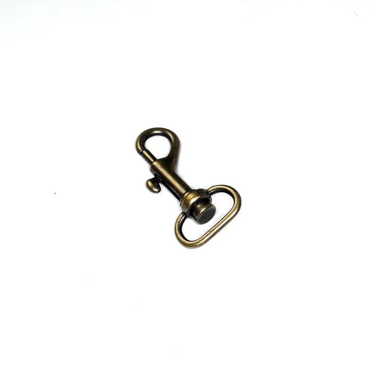 Antique Brass Bolt Swivel Snap, 5/8 inch.