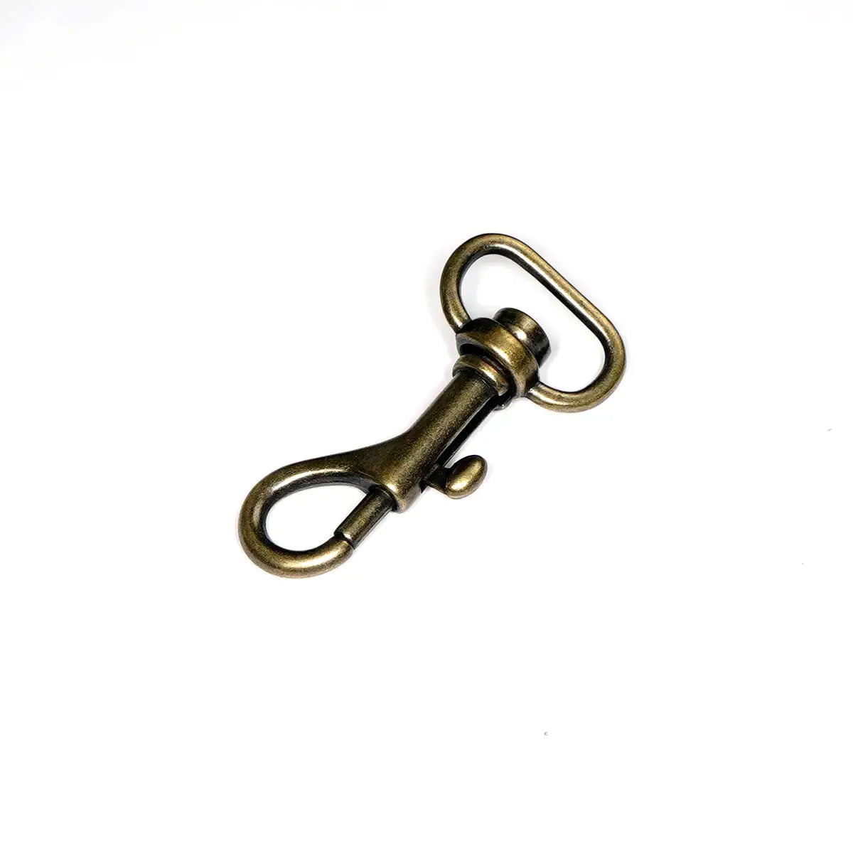 Antique Brass Bolt Swivel Snap, 5/8 inch.