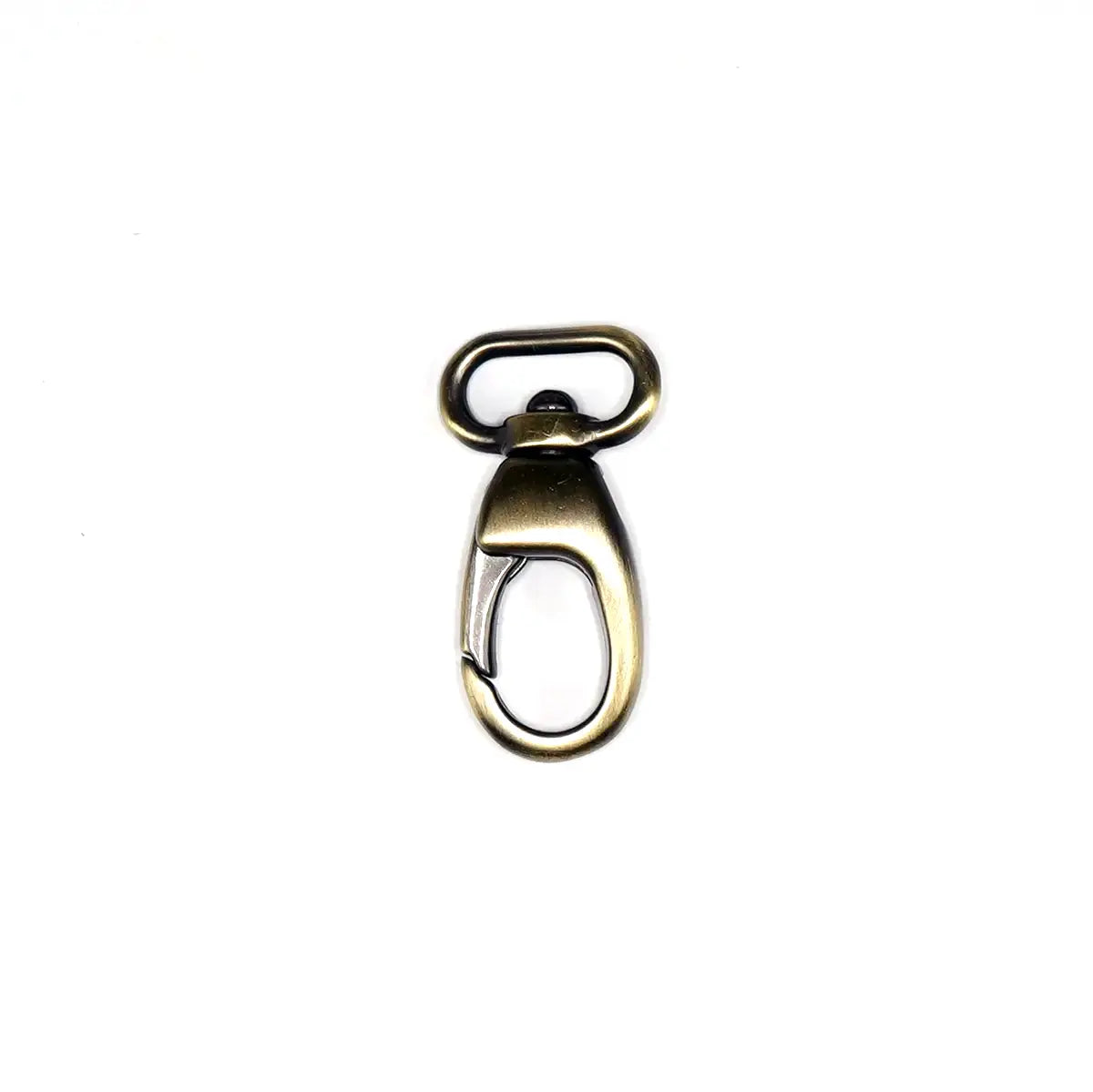 Antique Brass Lever Swivel Snap, 5/8 Inch.