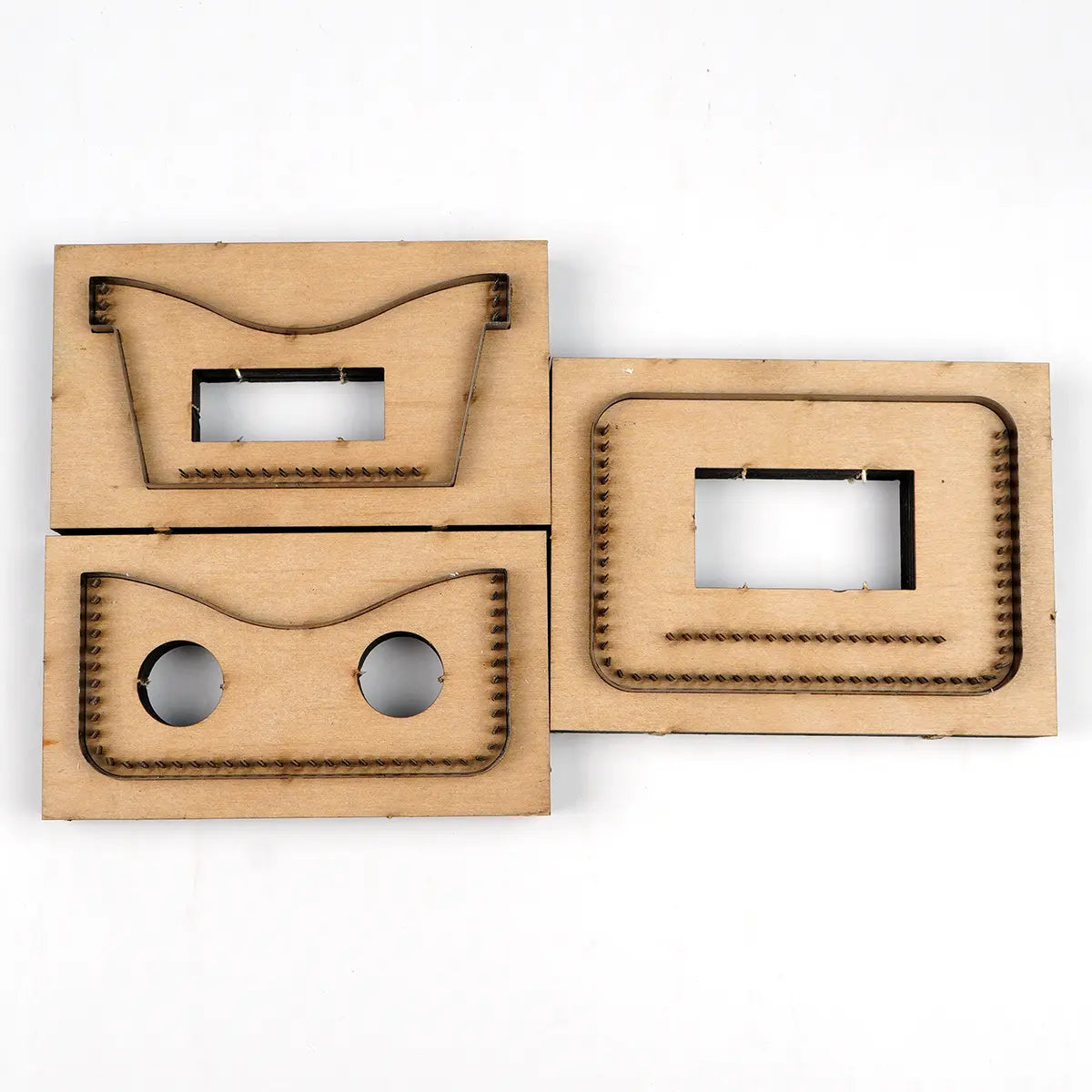 Three Pocket Leather Card Wallet Cutting Die.