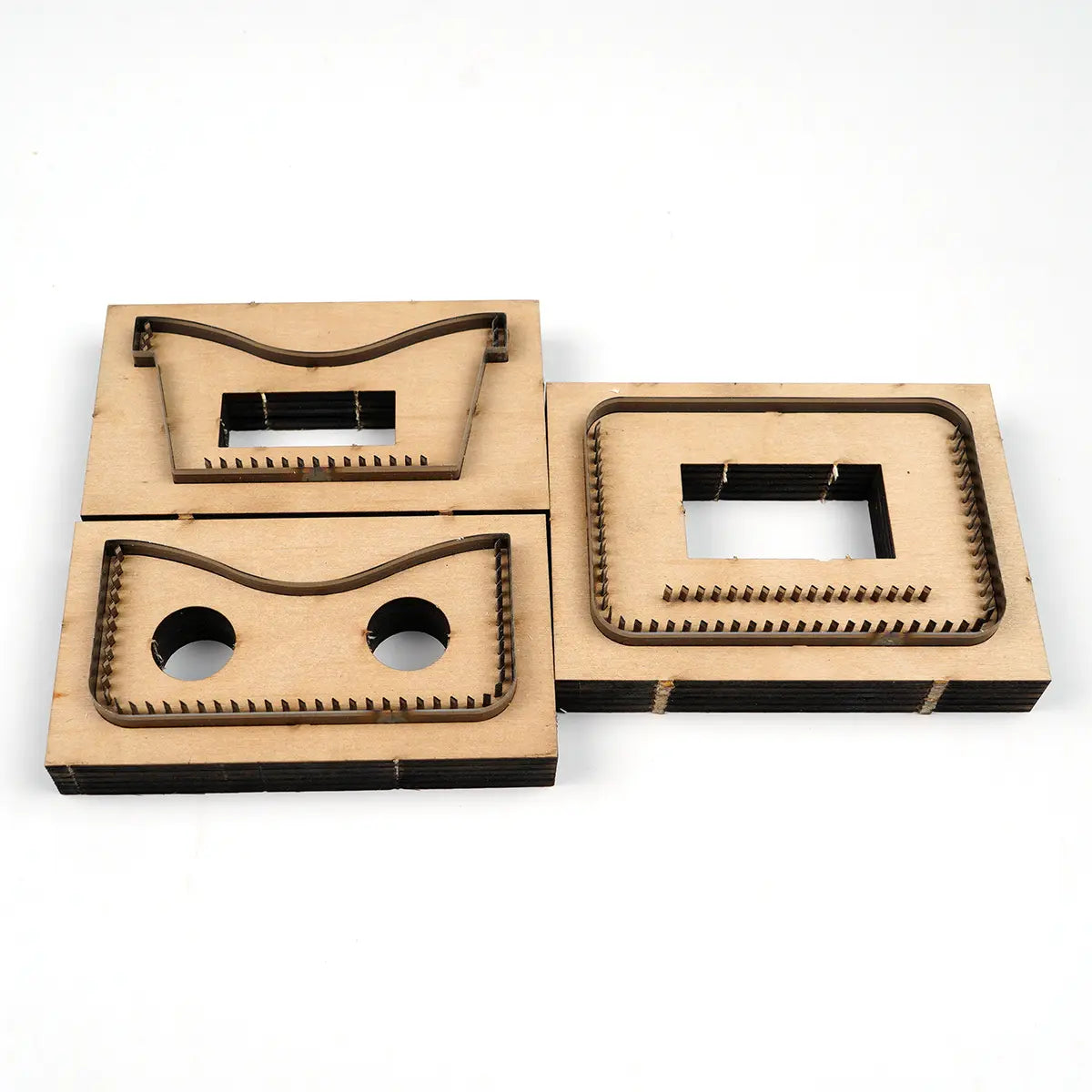 Three Pocket Leather Card Wallet Cutting Die.