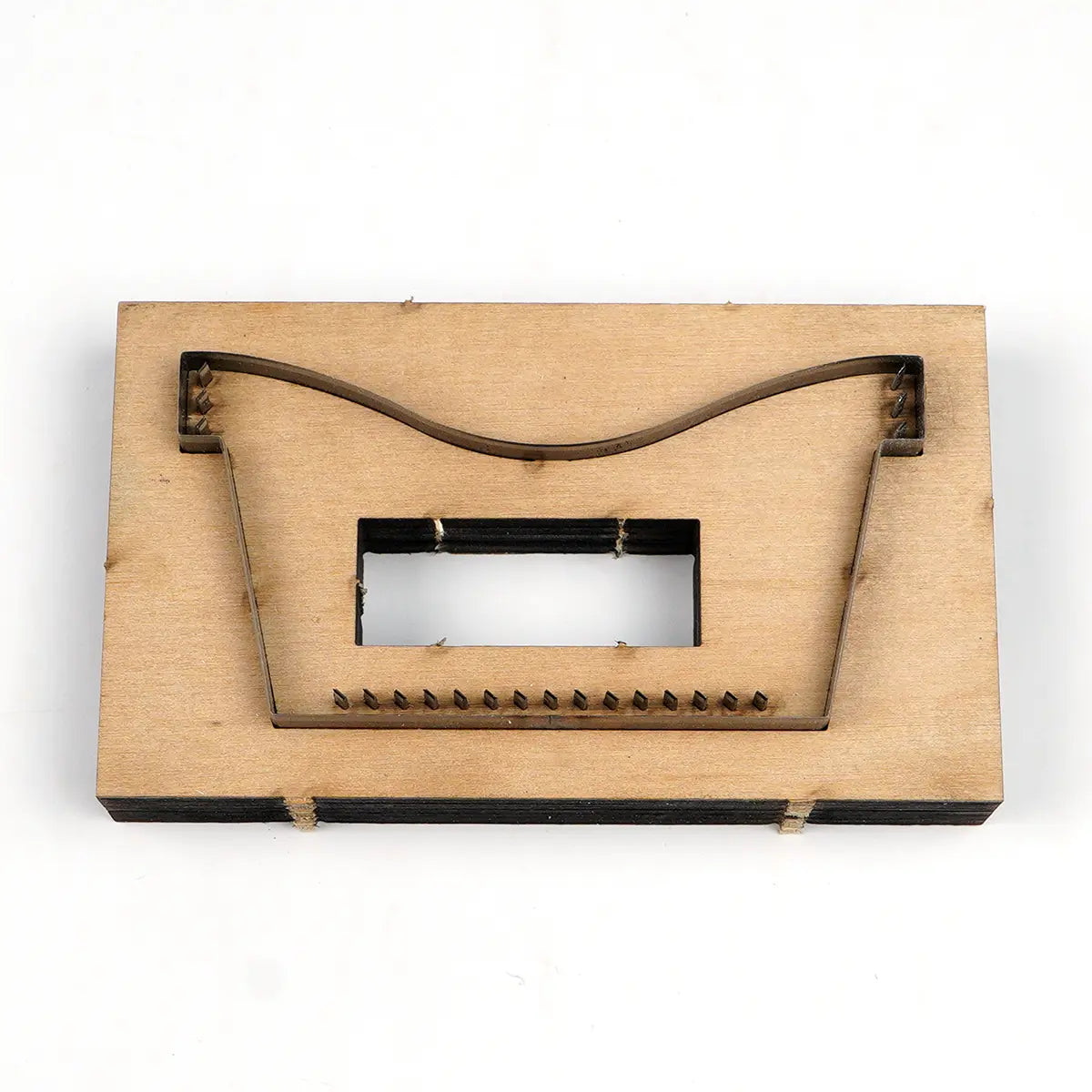 Three Pocket Leather Card Wallet Cutting Die.