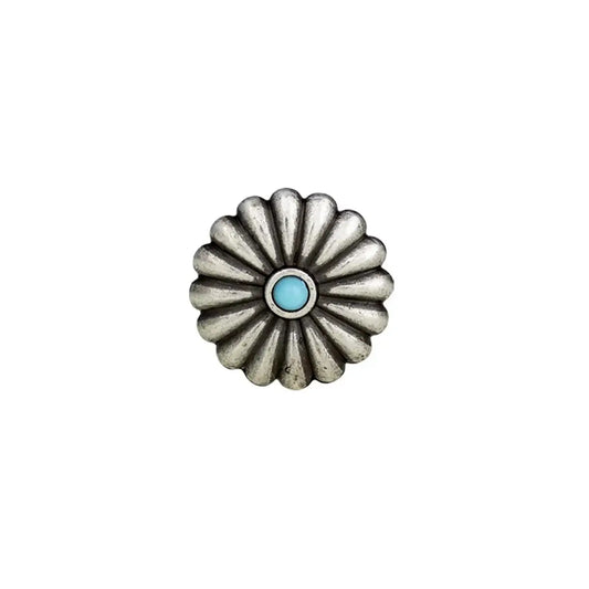 Turquoise Screw Back Conchos, 19mm.