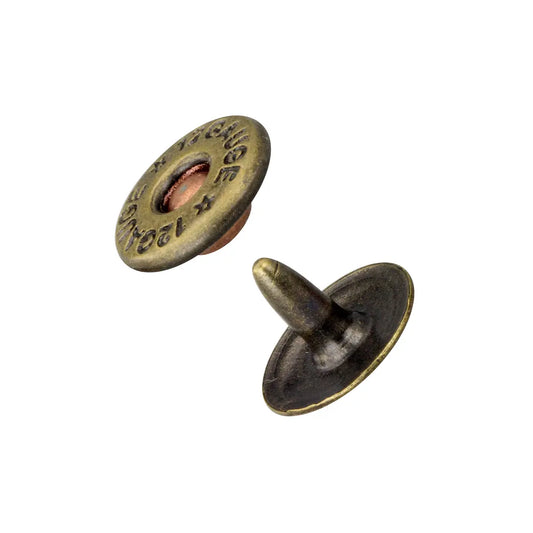 Two Toned Shotgun Shell Rivets 30 Pack.