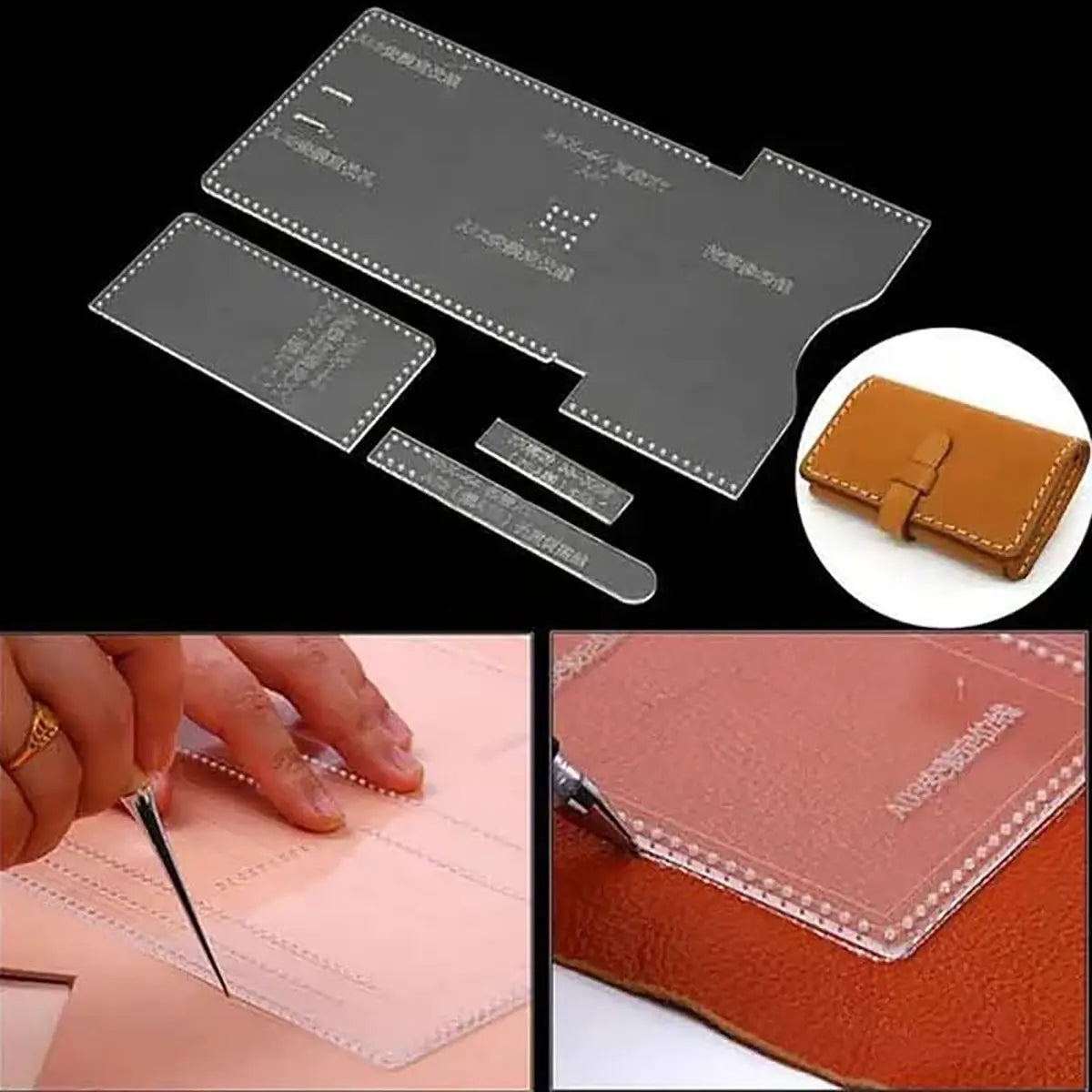 Acrylic Card Holder Wallet Template