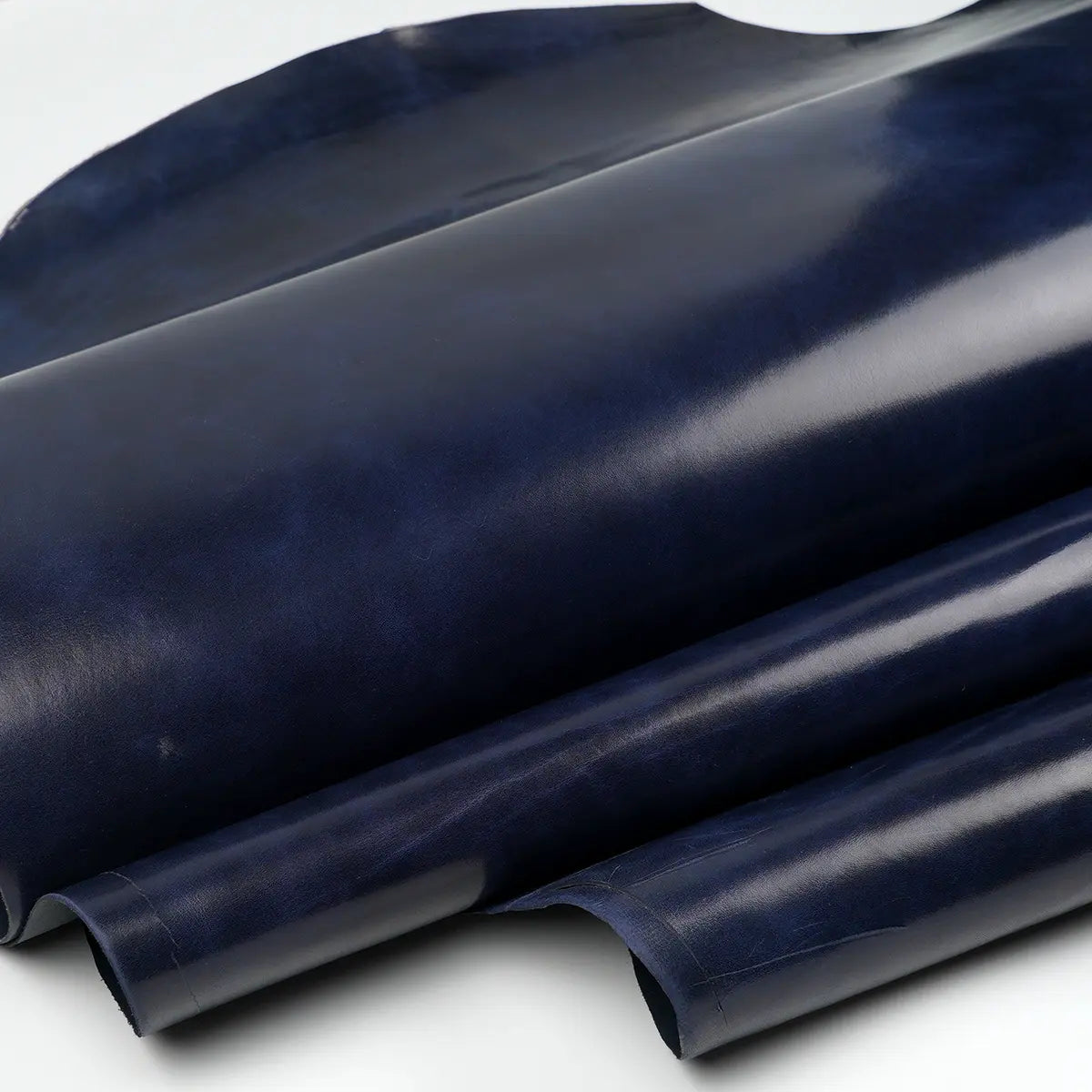 Wickett & Craig Harness Leather - Navy - Utility Grade.