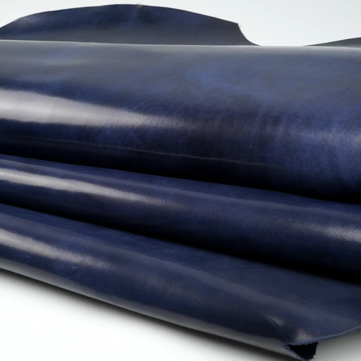 Wickett & Craig Harness Leather - Navy - Utility Grade.