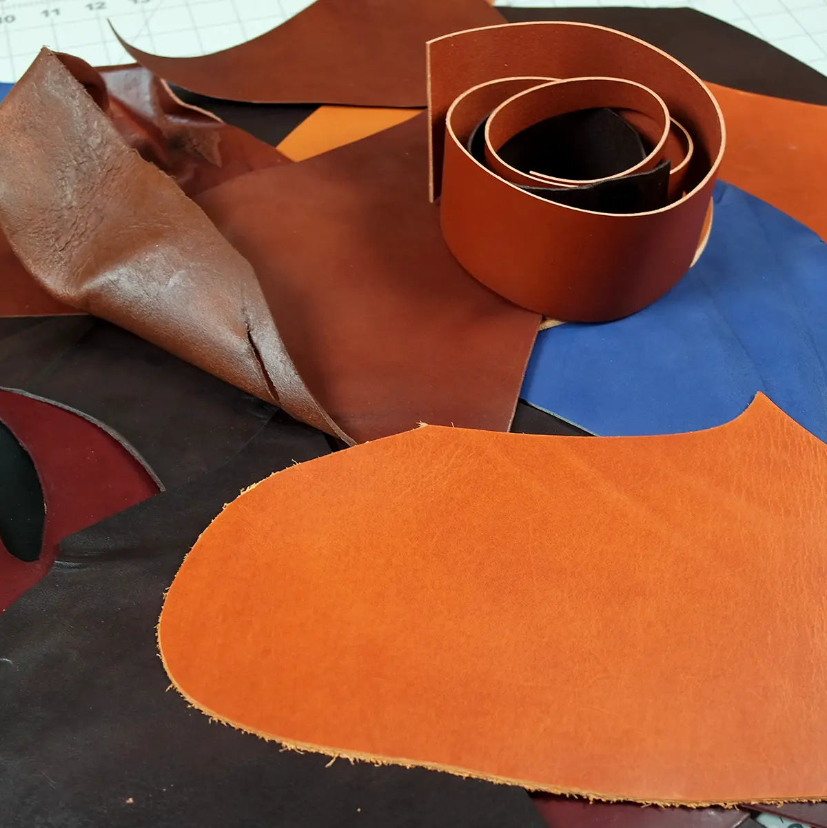 Wickett & Craig English Bridle and Harness Scrap Pieces.