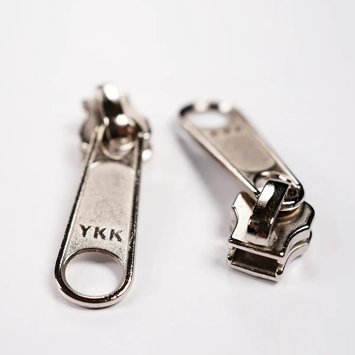 YKK No 5 Nickel Zipper Purse Slider Pull 2 Pack