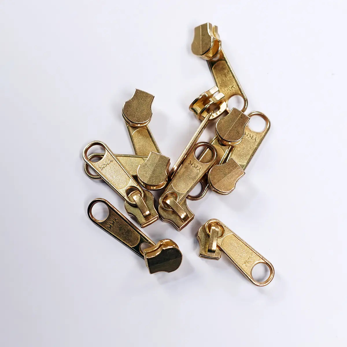 YKK 4.5 Brass Zipper Purse Slider Pull 2 Pack