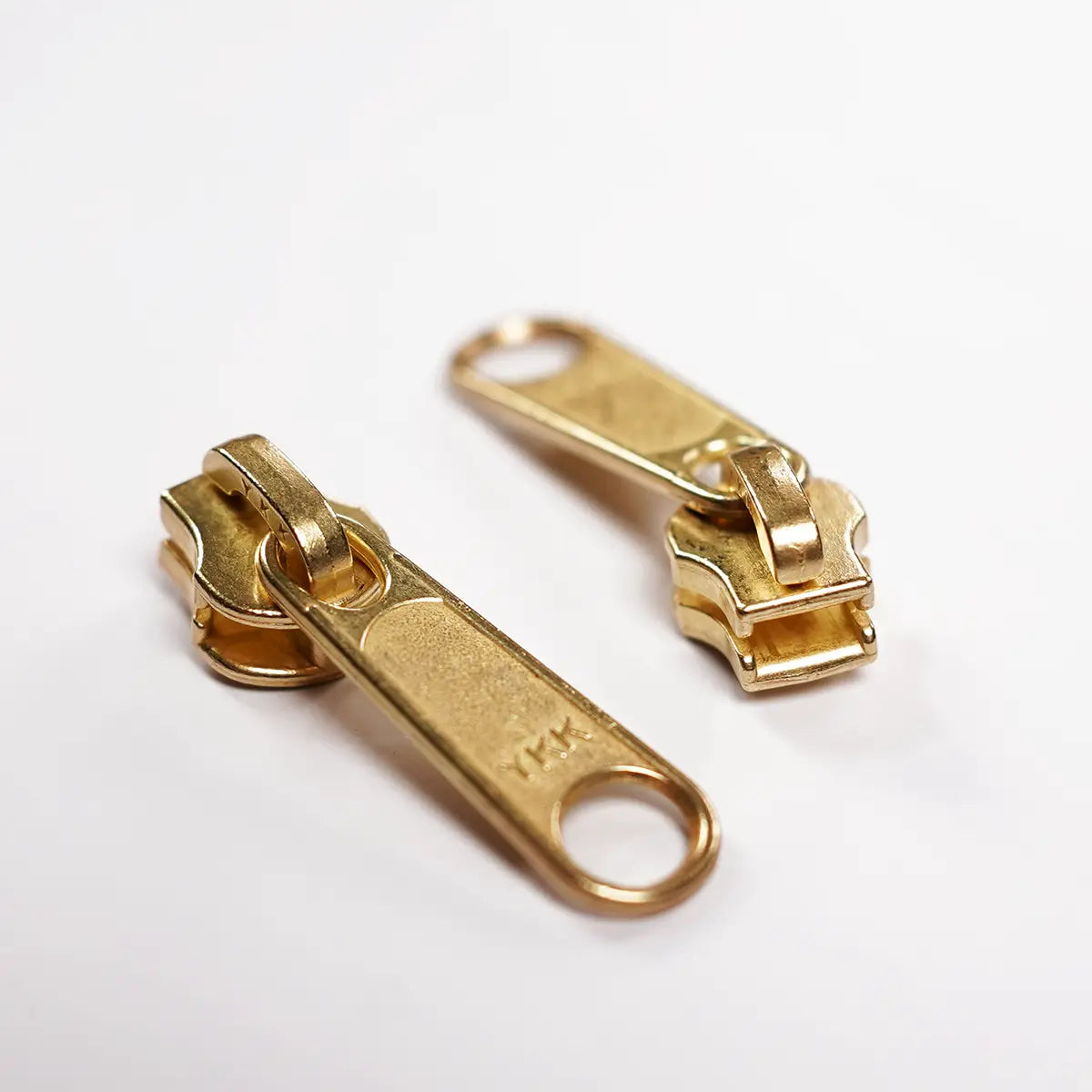 YKK 4.5 Brass Zipper Purse Slider Pull 2 Pack