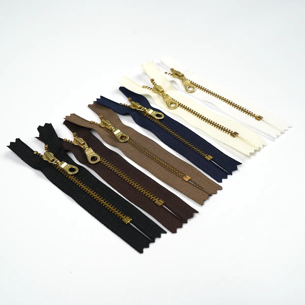 YKK 4.5 Brass Bag Zipper with Donut Pull 4 Inch.