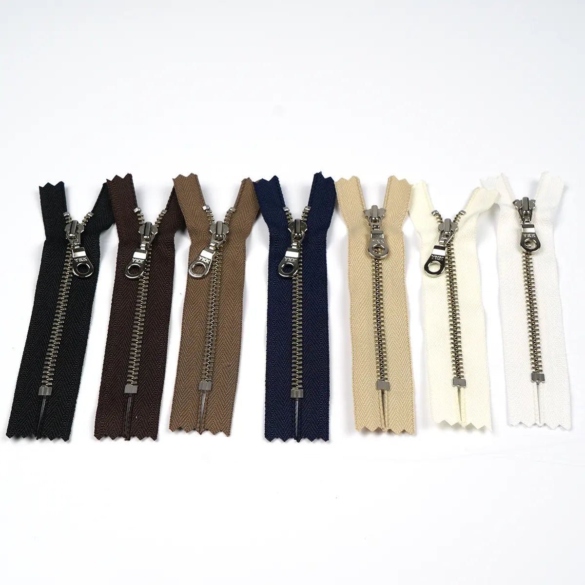 YKK 4.5 Nickel Bag Zipper with Donut Pull 4 Inch.