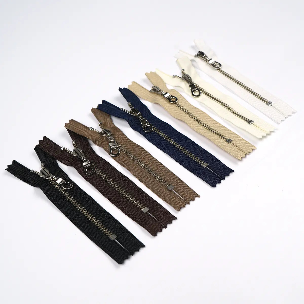 YKK 4.5 Nickel Bag Zipper with Donut Pull 4 Inch.