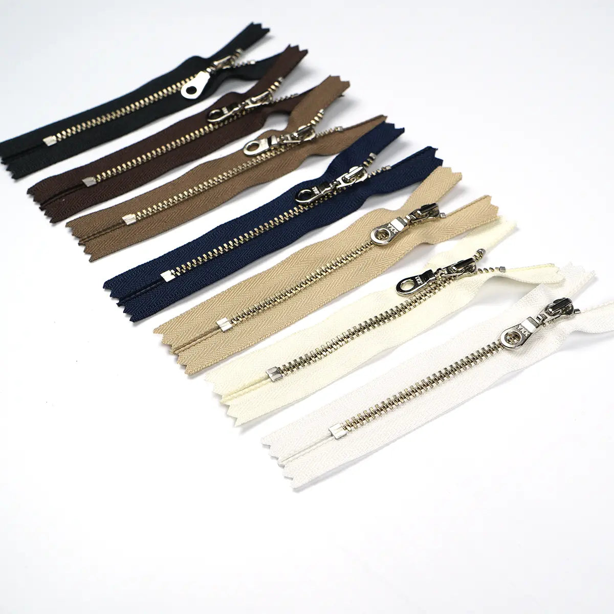 YKK 4.5 Nickel Bag Zipper with Donut Pull 4 Inch.
